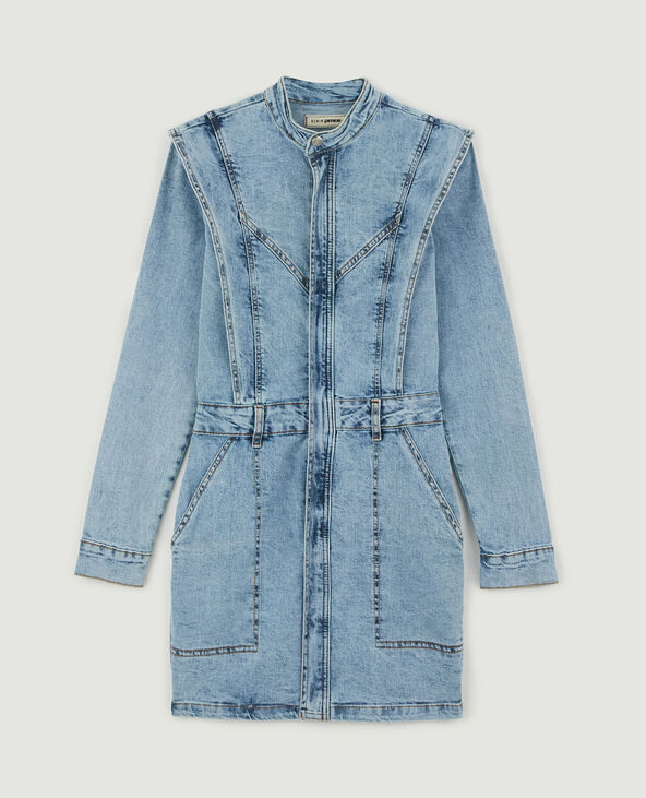 Robe en jean bleu clair - Pimkie