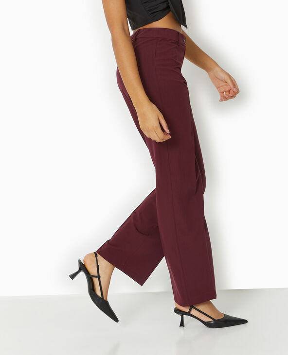 Pantalon city droit violet - Pimkie