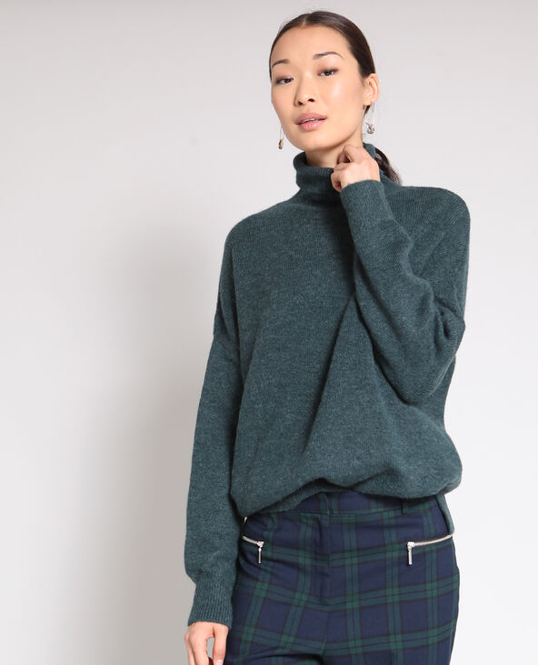 Pull ample vert foncé - Pimkie