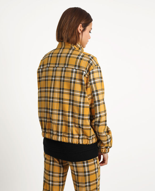 Veste à carreaux jaune ocre - Pimkie