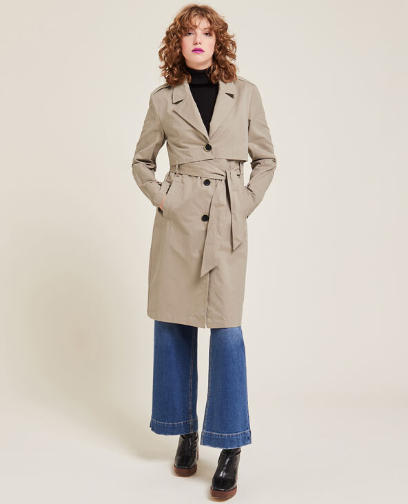 Trench ceinturé beige - Pimkie