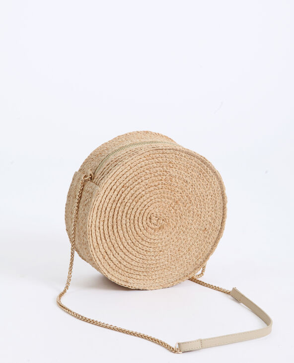 Sac rond en paille Pimkie