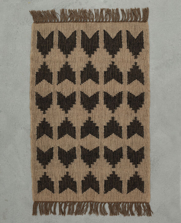 Tapis jute ethnique beige - Pimkie