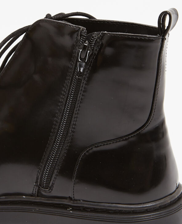 Boots rangers à rivets noir - Pimkie