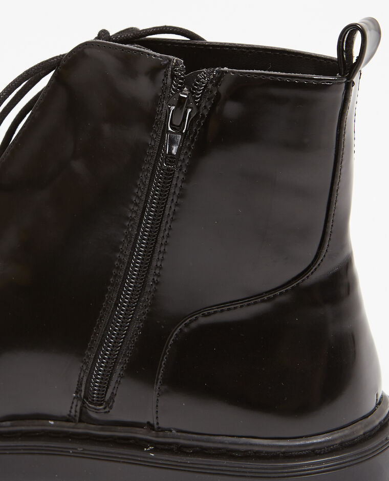 Boots rangers à rivets noir - Pimkie