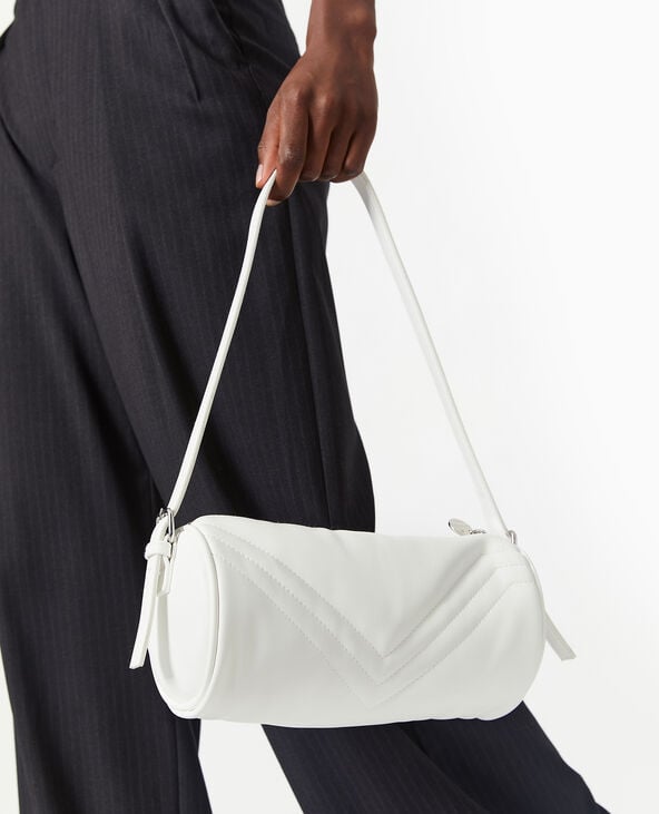 Sac bowling avec jeux de couture blanc - Pimkie