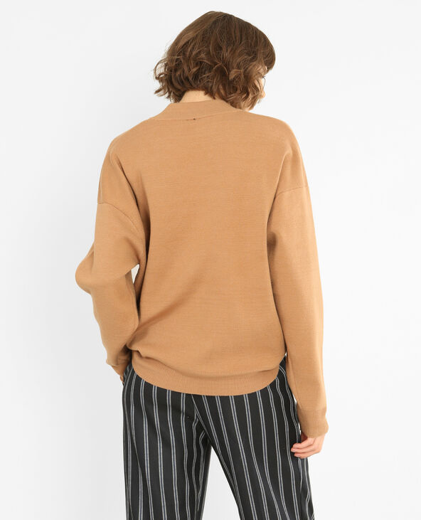 Pull oversized marron - Pimkie