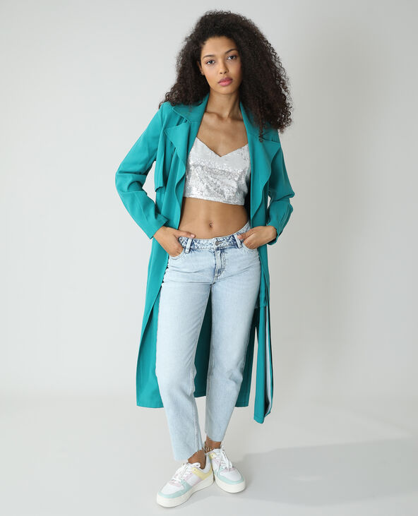 Jean mom high waist bleu clair - Pimkie