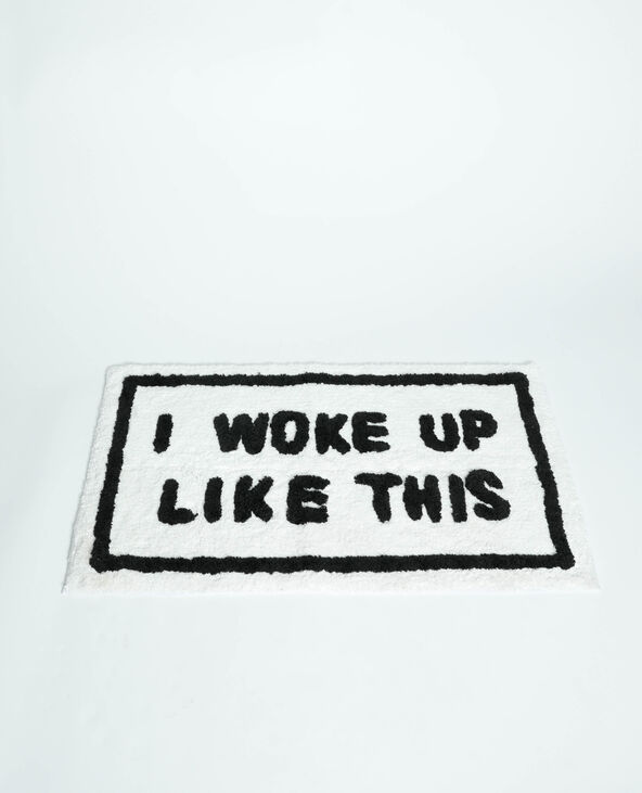 Tapis à message noir - Pimkie