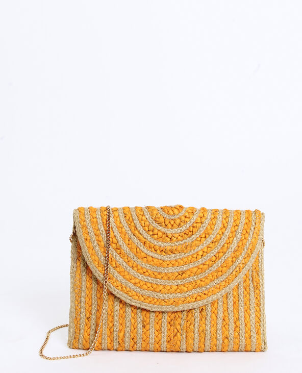 Sac pochette en paille Pimkie