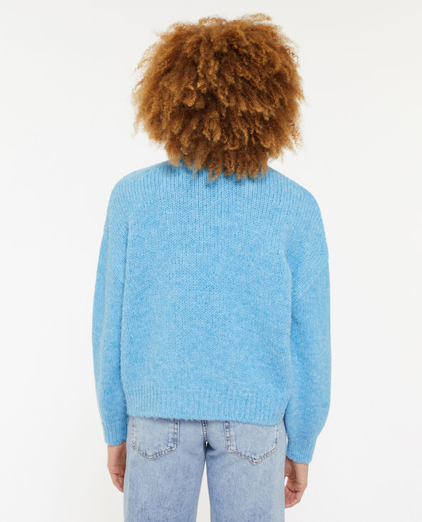 Gilet en maille sans boutons bleu clair - Pimkie
