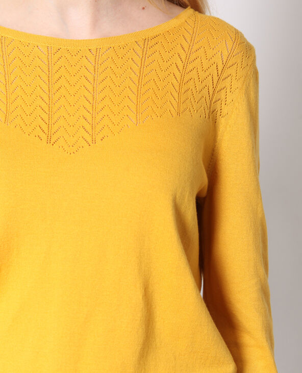 Pull léger jaune ocre - Pimkie