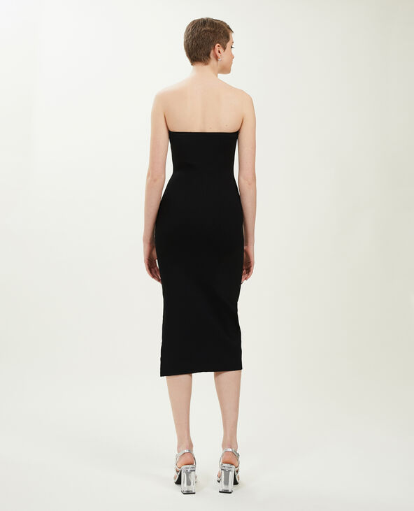 Robe tube en maille noir - Pimkie