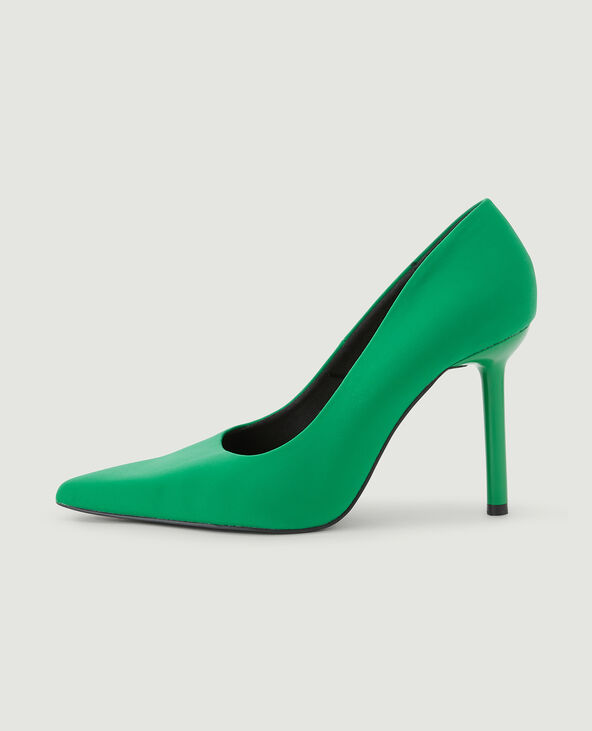 Escarpins bouts pointus vert fluo - Pimkie