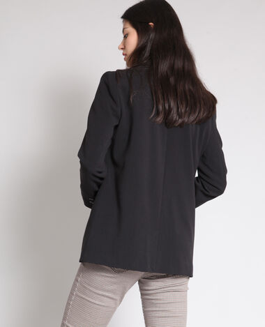 Blazer uni noir - Pimkie
