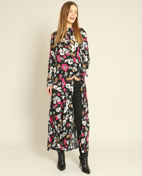 Robe chemise fleuri on sale