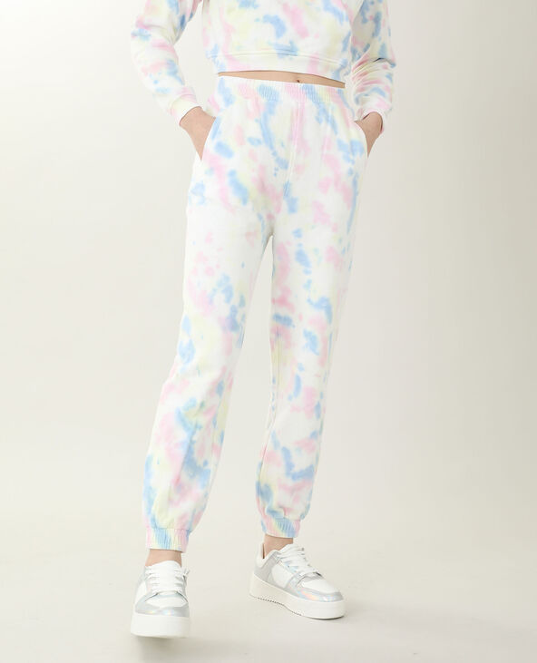 Jogging tie and dye bleu on sale