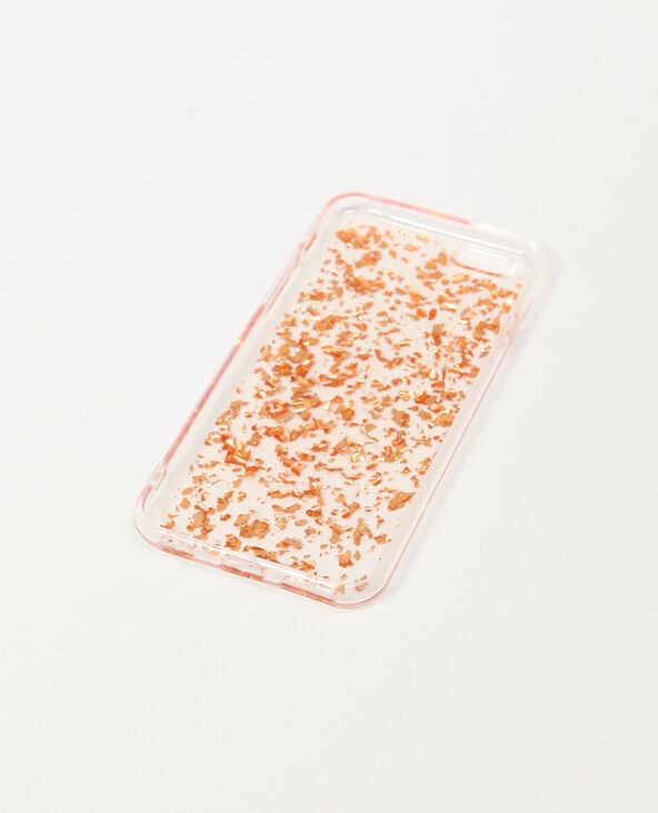 Coque transparente doré - Pimkie