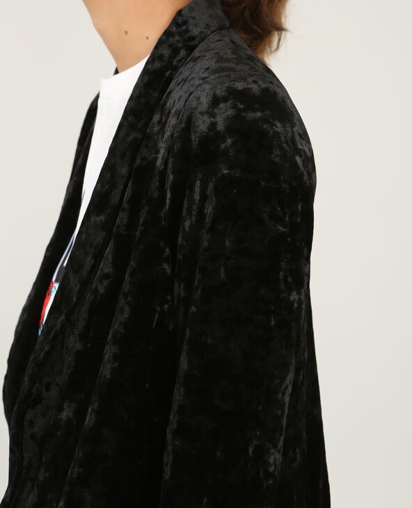 Veste blazer velours noir - Pimkie