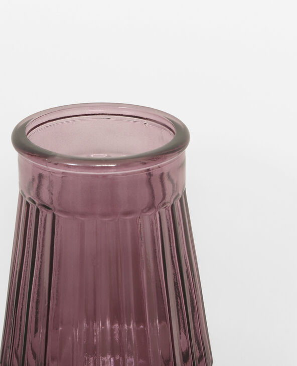 Vase en verre coloré gris foncé - Pimkie