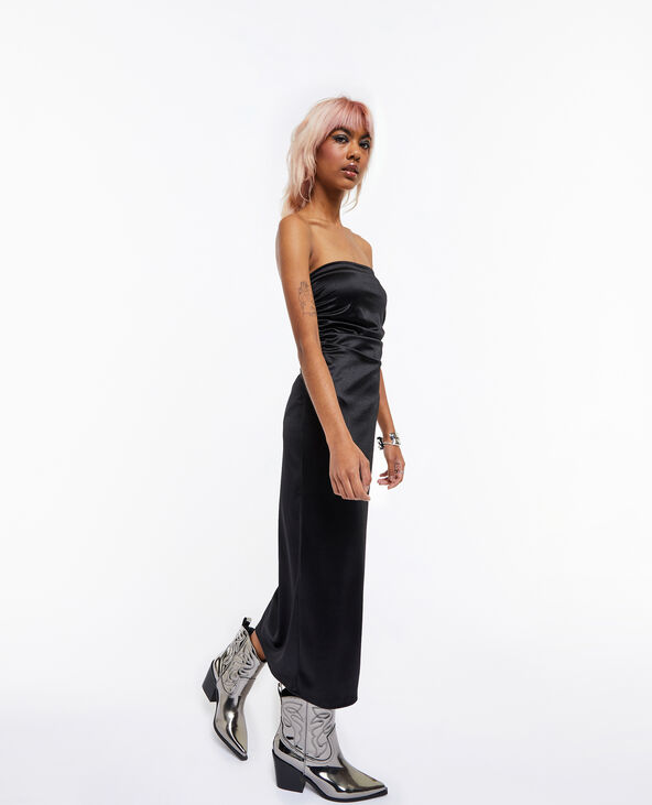 Robe bustier moulante en maille satin e Pimkie