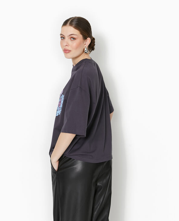 T-shirt oversize DEF LEPPARD gris foncé - Pimkie