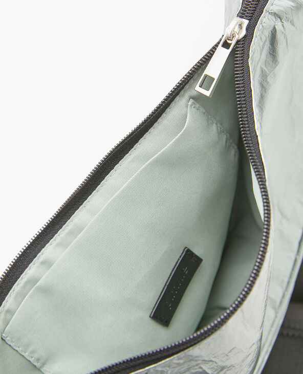 Sac souple en tissu métallisé vert clair - Pimkie