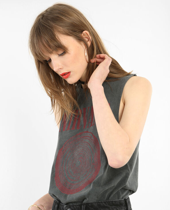 T-shirt licence Nirvana gris foncé - Pimkie