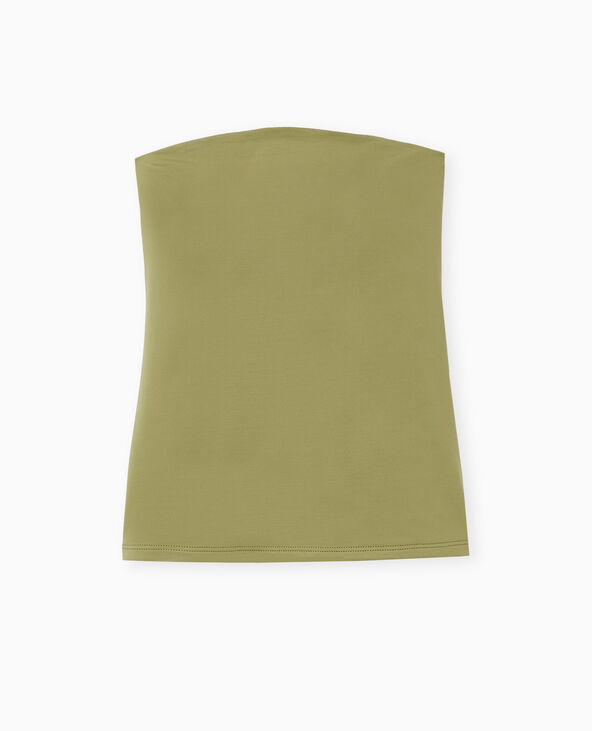 Top bustier vert kaki - Pimkie