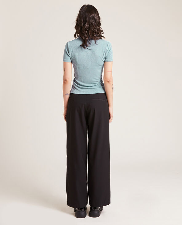 Top froncé maille fluide vert - Pimkie