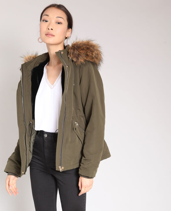Parka à capuche vert kaki - Pimkie
