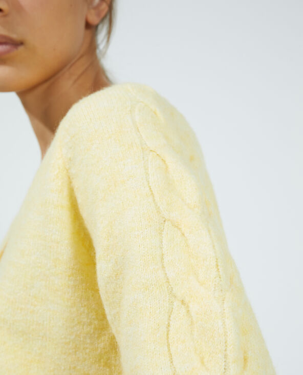 Gilet tout doux jaune - Pimkie