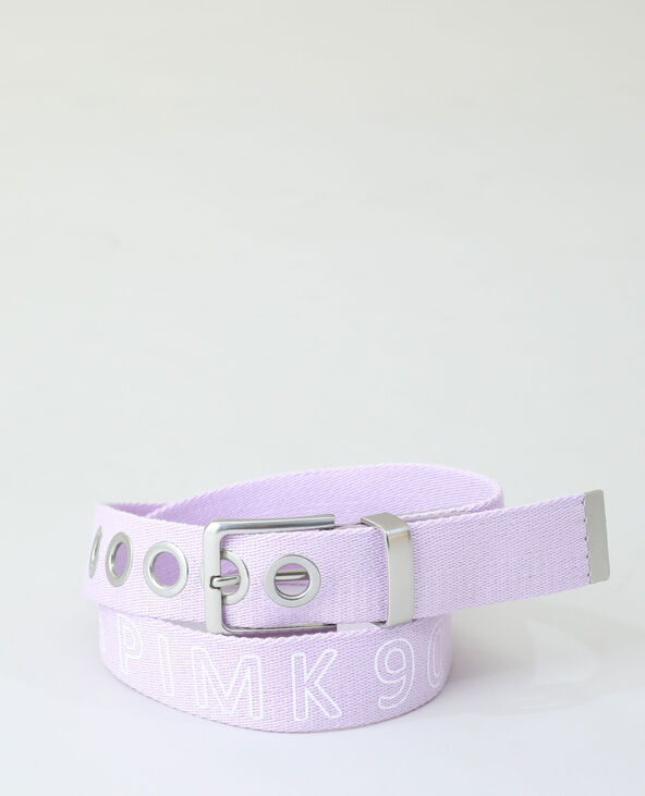 Ceinture coton rose clair - Pimkie
