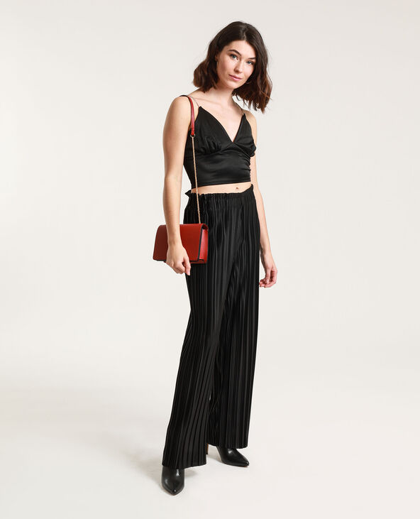 Pantalon plissé noir - Pimkie