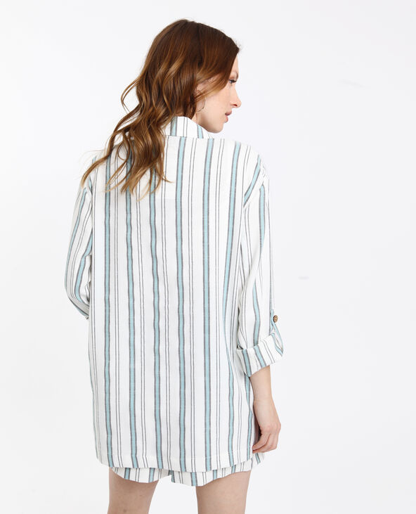 Blazer à rayures blanc - Pimkie