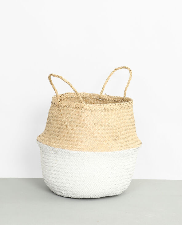 Panier tressé blanc - Pimkie