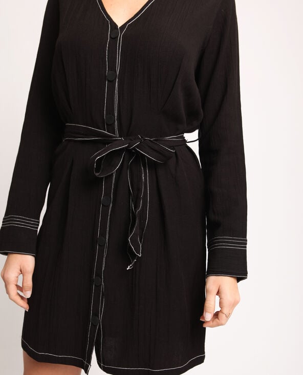 Robe chemise noir - Pimkie
