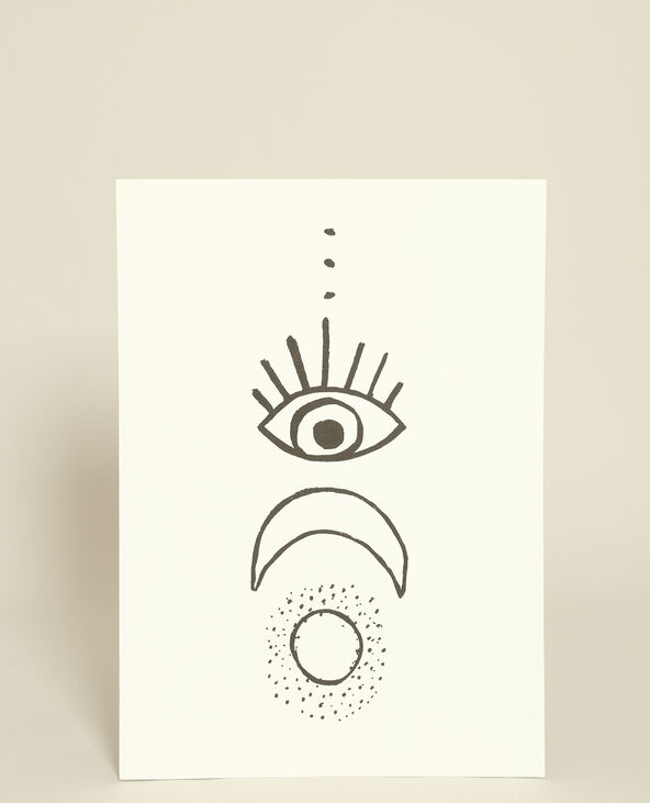 Affiche murale imprimée blanc - Pimkie