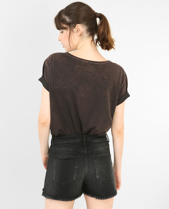 T-shirt Kiss gris foncé - Pimkie