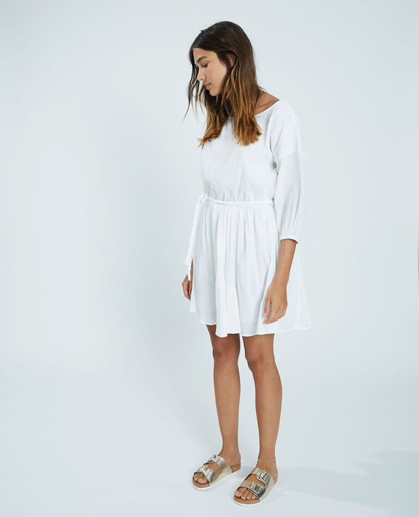 Robe aspect froissé blanc - Pimkie