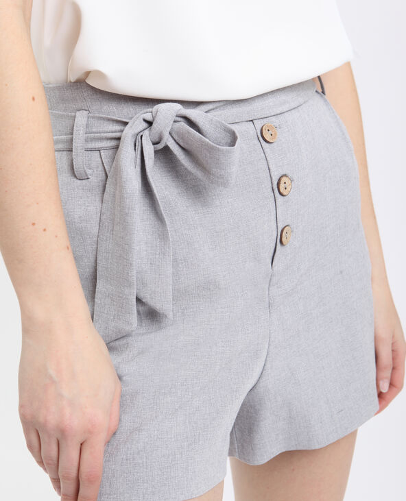 Short fluide gris chiné - Pimkie