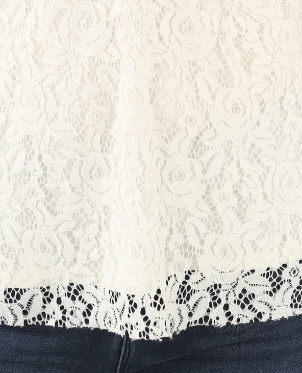 Top en dentelle blanc - Pimkie