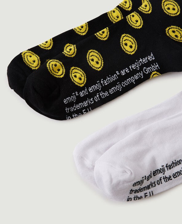 Lot de 2 paires de chaussettes Smiley jaune - Pimkie