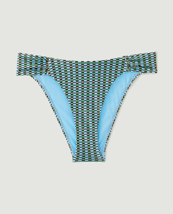 Bas de maillot culotte avec fronces vert - Pimkie