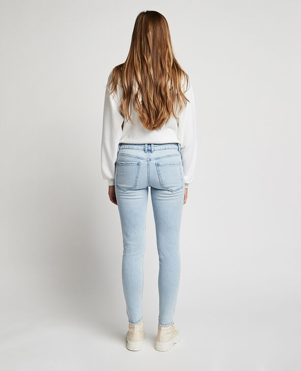 Jean skinny taille basse bleu clair - Pimkie