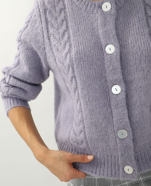 Gilet torsadé violet - Pimkie
