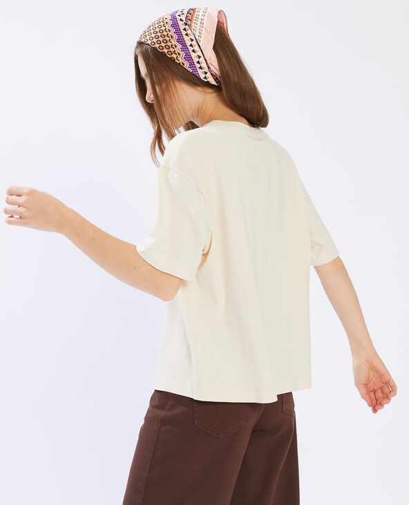 T-shirt imprimé " Freedom Spirit " beige - Pimkie
