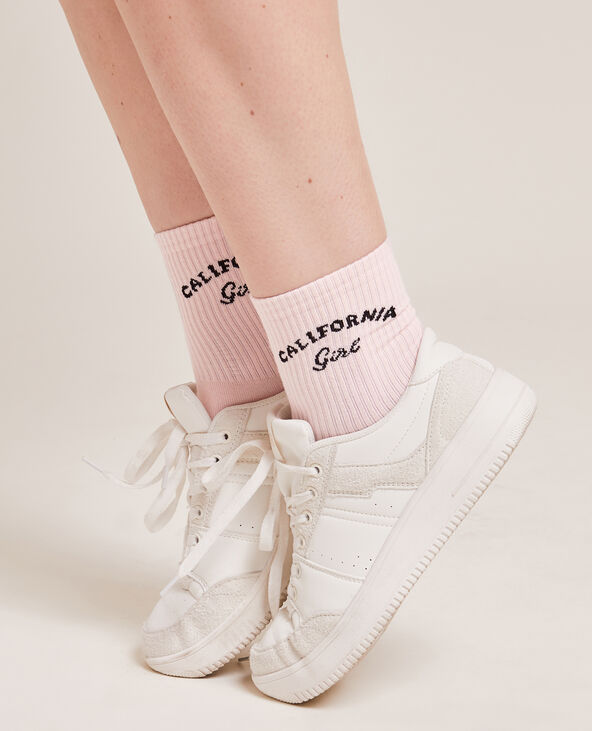 Lot de 2 paires de chaussettes rose - Pimkie