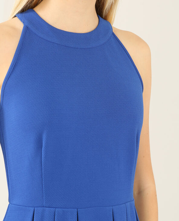 Robe patineuse dos croisé bleu marine - Pimkie