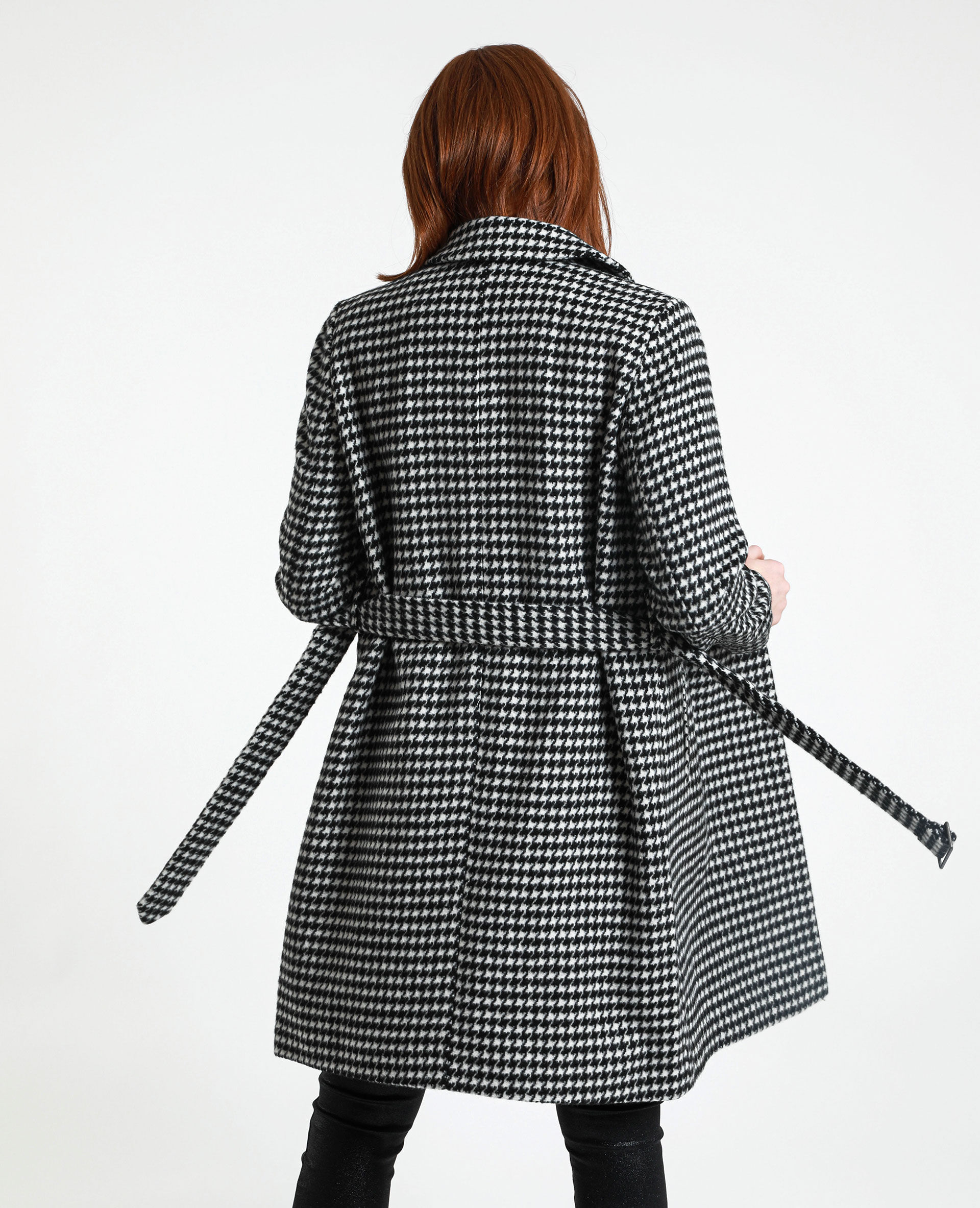 Manteau patte de poule